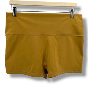 OFFLINE Aerie Goals Super Shortie Mustard Yellow High Rise Short XXL 2" Inseam